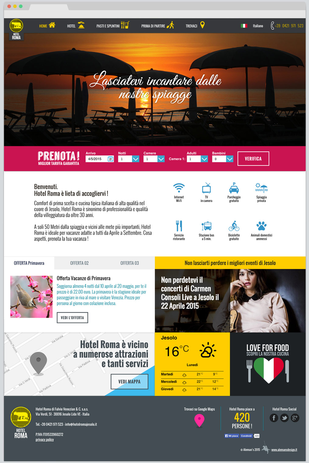 Progetto Hotel Roma
